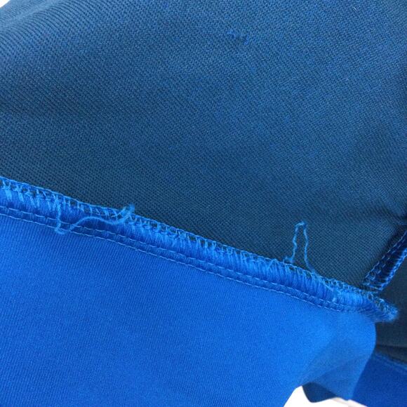 Peter Millar Mock Neck Full Zip Soft Casual Royal Blue Lined Golf Vest Men's L - Picture 10 of 14